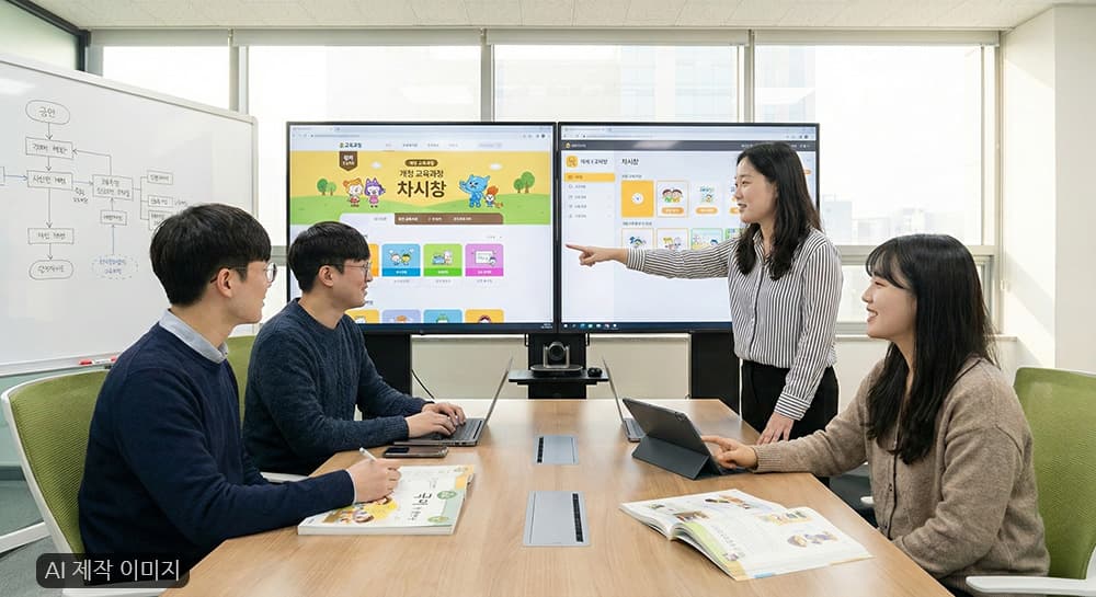 개정 국어 교과(1~2학년) 디지털 차시창 개발